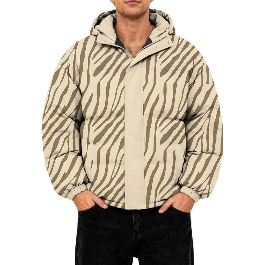 Herrars Oversized Casual Dunjacka Med Lång Ärm Och Huva