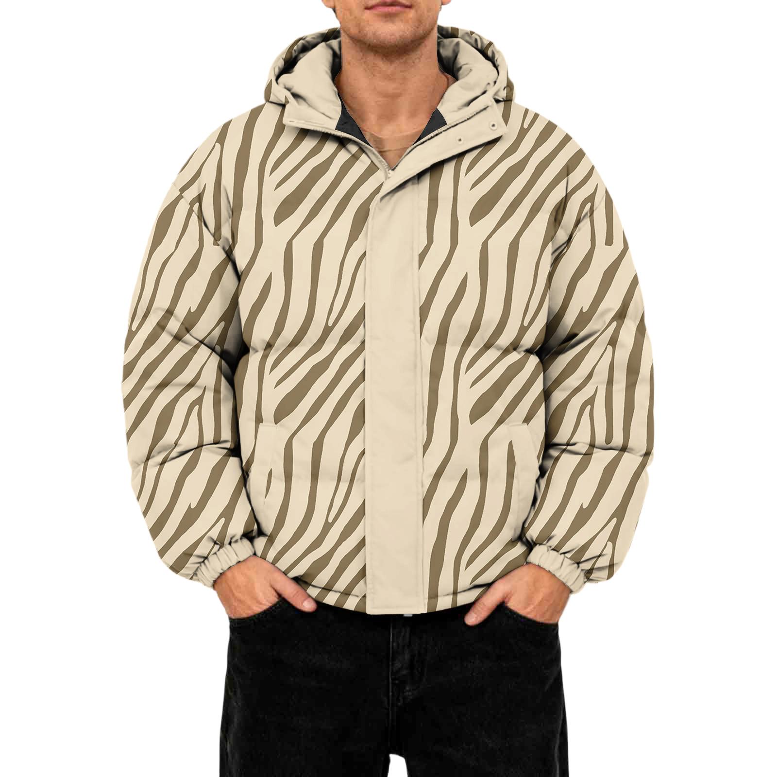 

Мужская повседневная пуховая куртка оверсайз с длинными рукавами и капюшоном L