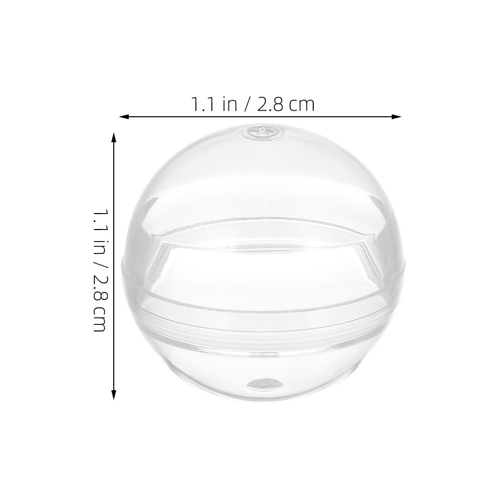 

50pcs Transparent Egg 28Mm Clear Plastic Fillable Balls Vending Machines Claw Machine Prizes Kids Party Favors Craft Prizes Claw чистый