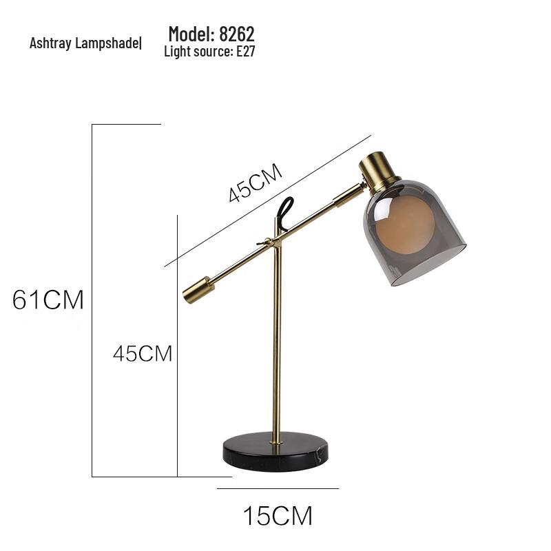 UOSU Nordic Rocker Arm Glass Table Lamp