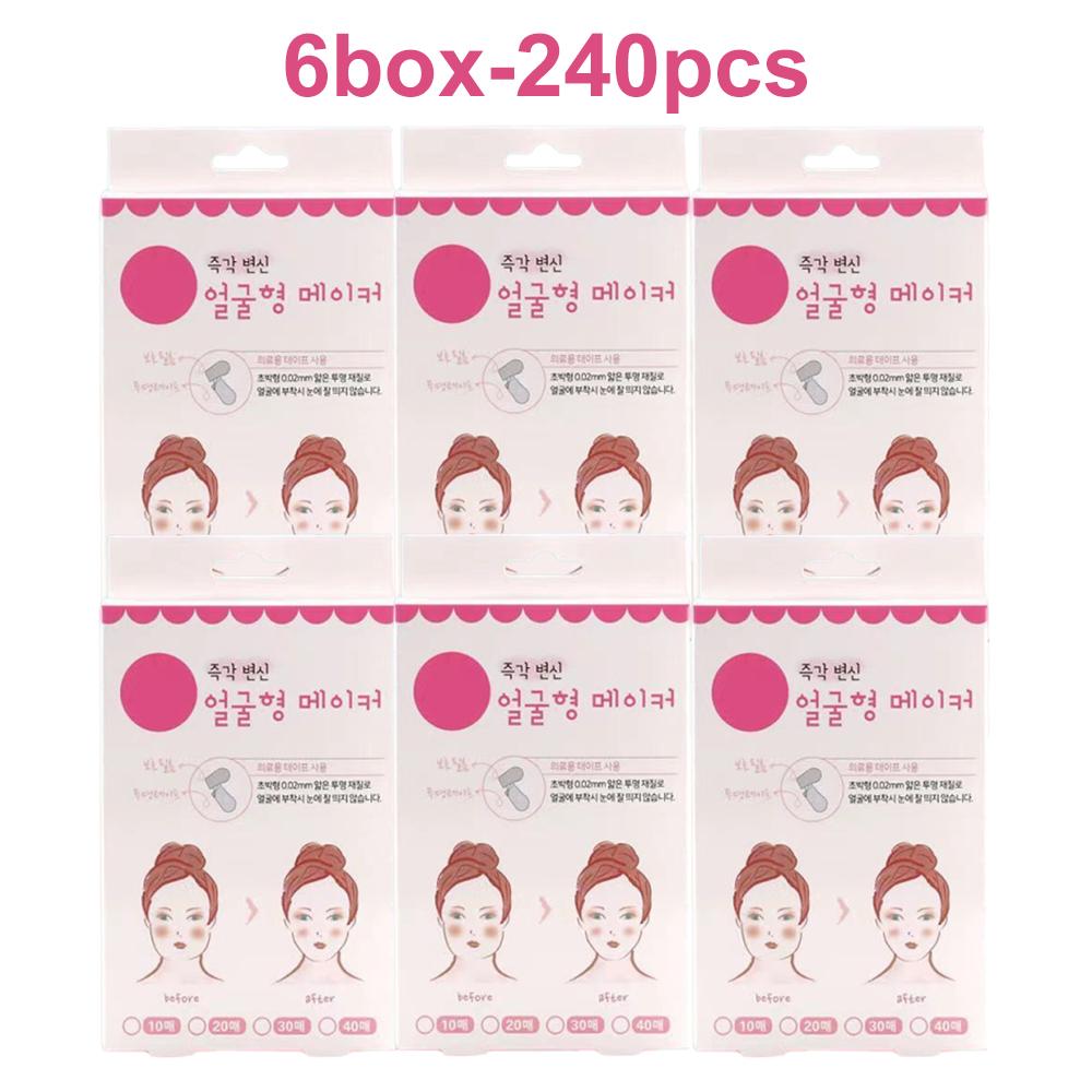 V-shaped Face 40 Stickers Dhesive Tape Invisible Transparent Sticker Lift Firming The Chin Face Cosmetic Tape Beauty Patches