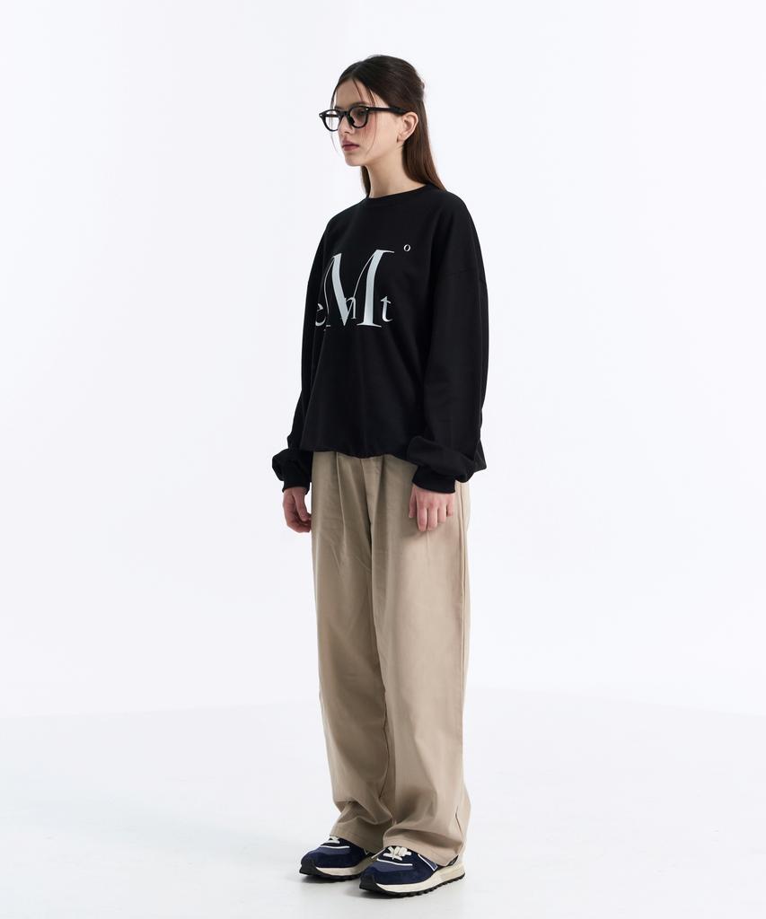 Mucent Big Logo Loose Fit Long Sleeve Sweatshirt (3 Colors)