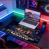 Custom Name Personalized Club Deportivo Guadalajara Pattern Mousepad, Laptop PC Desk Mat, Decorative Desk Mat for Home Keyboard Pad Gift