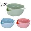 Detachable Drainer Bowl Double Layer Vegetable Washing Basket, Multifunctional Draining Fruit Plastic Strainer for Kitchen & Colander, Sink Gadget