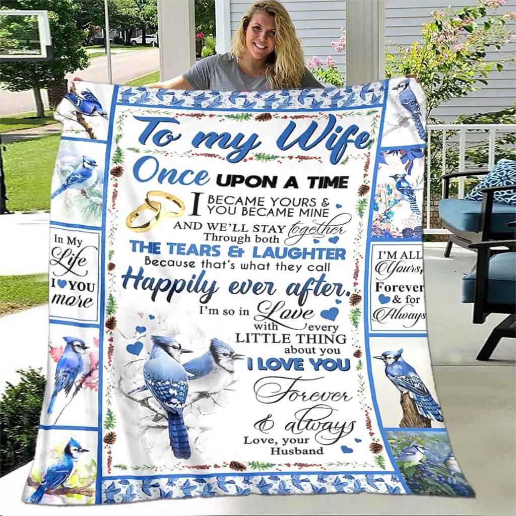 Tochterdecke, bedruckte Decke, Flanell, Sofa, „To My Daughter“-Decke, Löwe, Tiger, ich liebe dich, Mama, Papa, Wolf, Geschenke für die Tochter