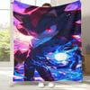 Retro S-Sonic Cartoon Game Flannel Blanket,Ultra Soft Warm Plush Throw for Home Bedroom Bed Sofa Cover Camping Picnic gift