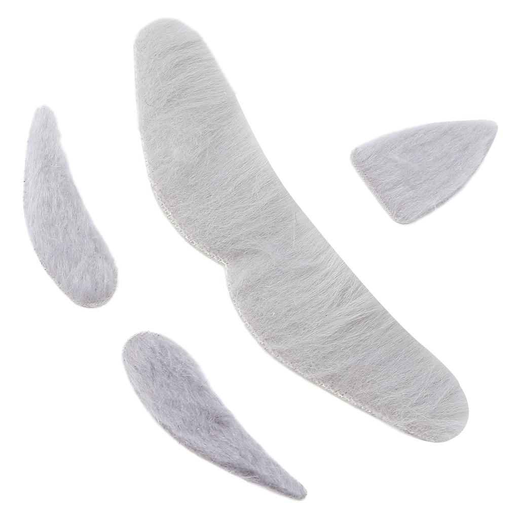 Falsk mustasch Självhäftande Nyhet Fancy Kostym Mustasch Ögonbrynsklistermärken Festtillbehör
