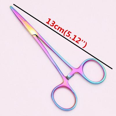 13cm (5 '') Salón de Belleza para Mascotas Pinzas Hemostáticas Hospital Profesional para Perros Gatos Herramientas para Lesiones Hogar Acero Inoxidable Japonés
