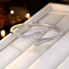 European and American Popular Super Flash Zirconium Geometric Bracelet Light Luxury Fashion High-end Open Adjustable Bracelet