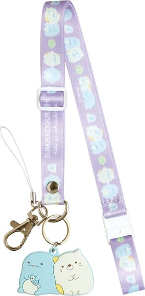 Sumikkogurashi Cat Lizard Neck Strap AB21905 San-X &