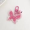 Cute Butterfly Keychain Funny Acrylic Keyring Cartoon Y2K Butterfly Pendant  Backpack Decor
