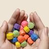 6/12PCS Korea Traditional Play Game Gonggi Jack Stone Pebbles Set Box Exercise Colorful Fun Stress Relief Toy