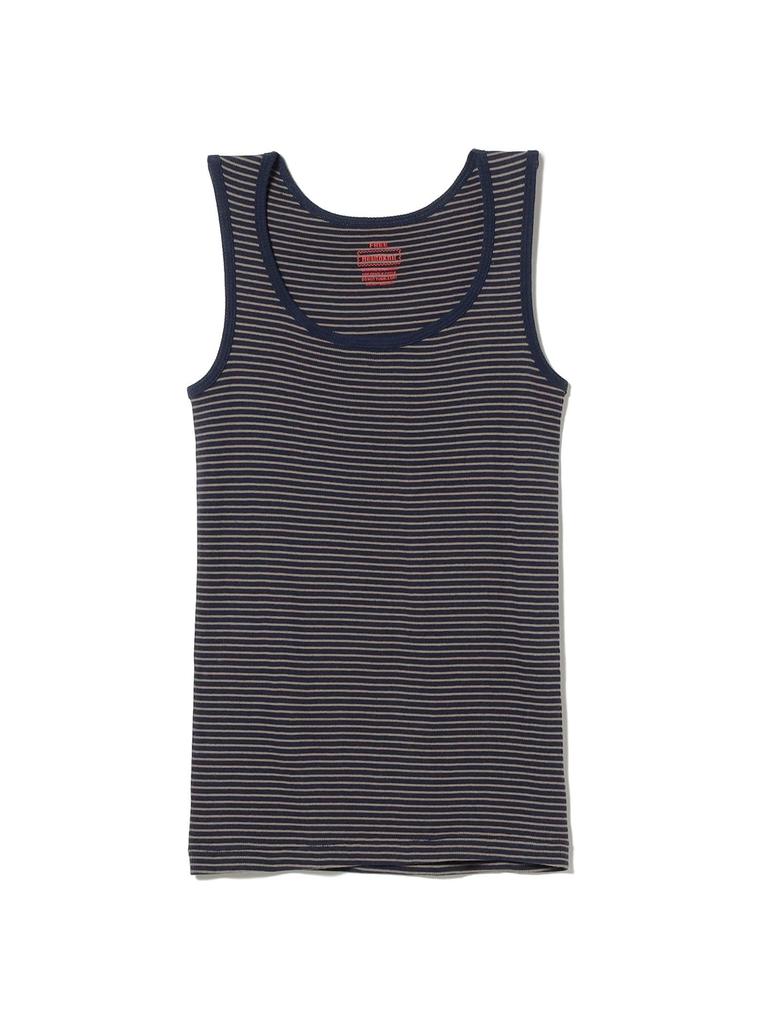 B:MING LIFE STORE by BEAMS S/S TEE HEALTH KNIT Tubular Ribbed Tank Top, Women's, Navy, One Size