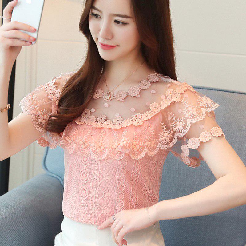 Buy SURE XIAO STORY Lace Blouse Shirt 
