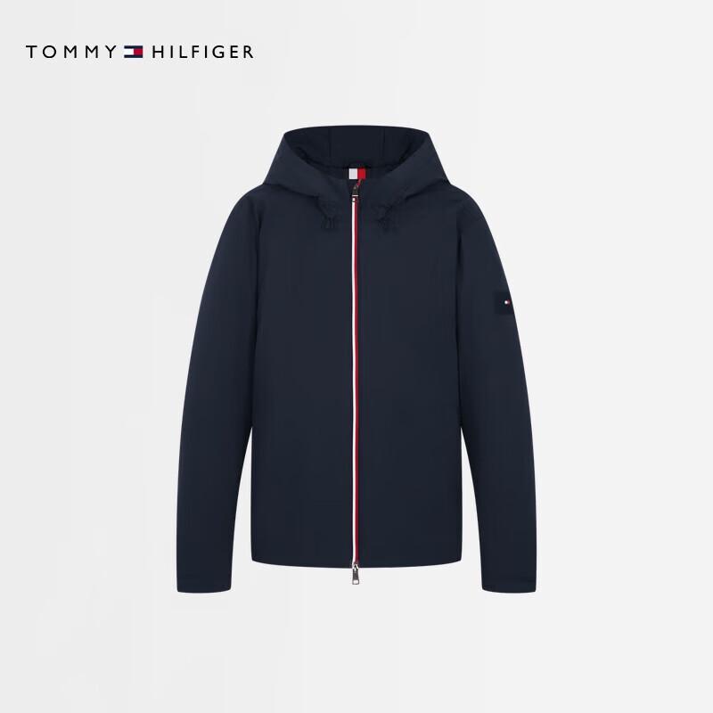 Tommy Hilfiger Men's Color-Block Hooded Padded Jacket