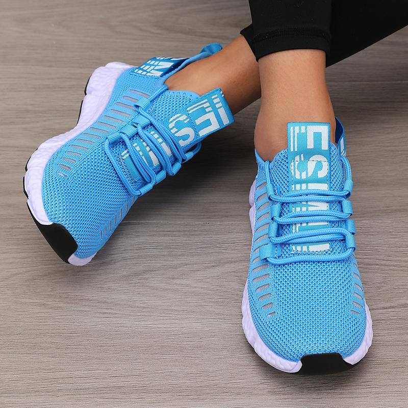 Fashion Women's Platform Sports Shoes with Fashionable Trendy Design Breathable Comfortable Shoes Outdoor Hiking  Walking Casual Shoes