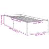 Bed Frame without Mattress Sonoma Oak 75 x 190 cm Wood Based Panel