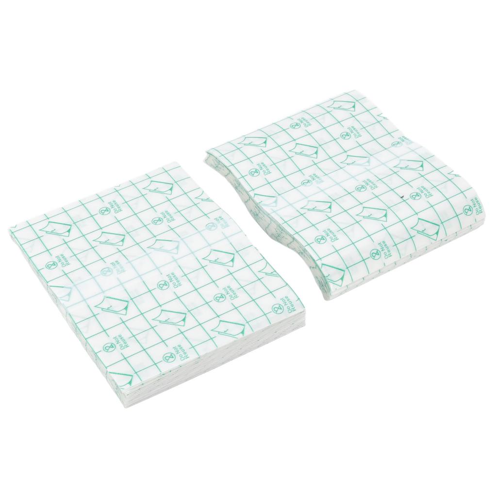 100PCS Waterproof Adhesive Bandage Cover 10x12cm Transparent Stretch Film Dressing Antiseep Breathable for Shower
