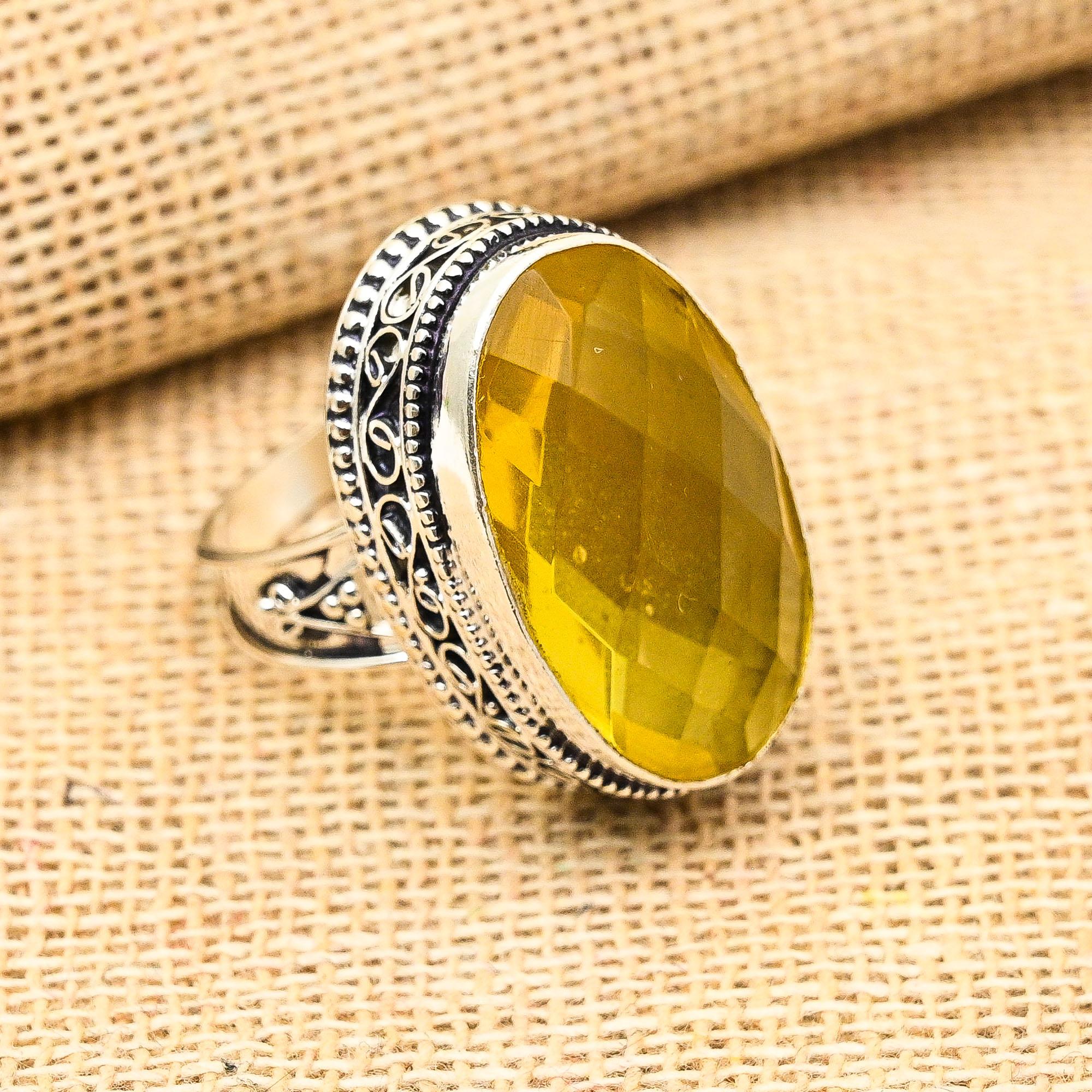 

Ювелирные изделия из стерлингового серебра 925 пробы с драгоценным камнем цитрин ручной работы для подарка на помолвку 12 жёлтый