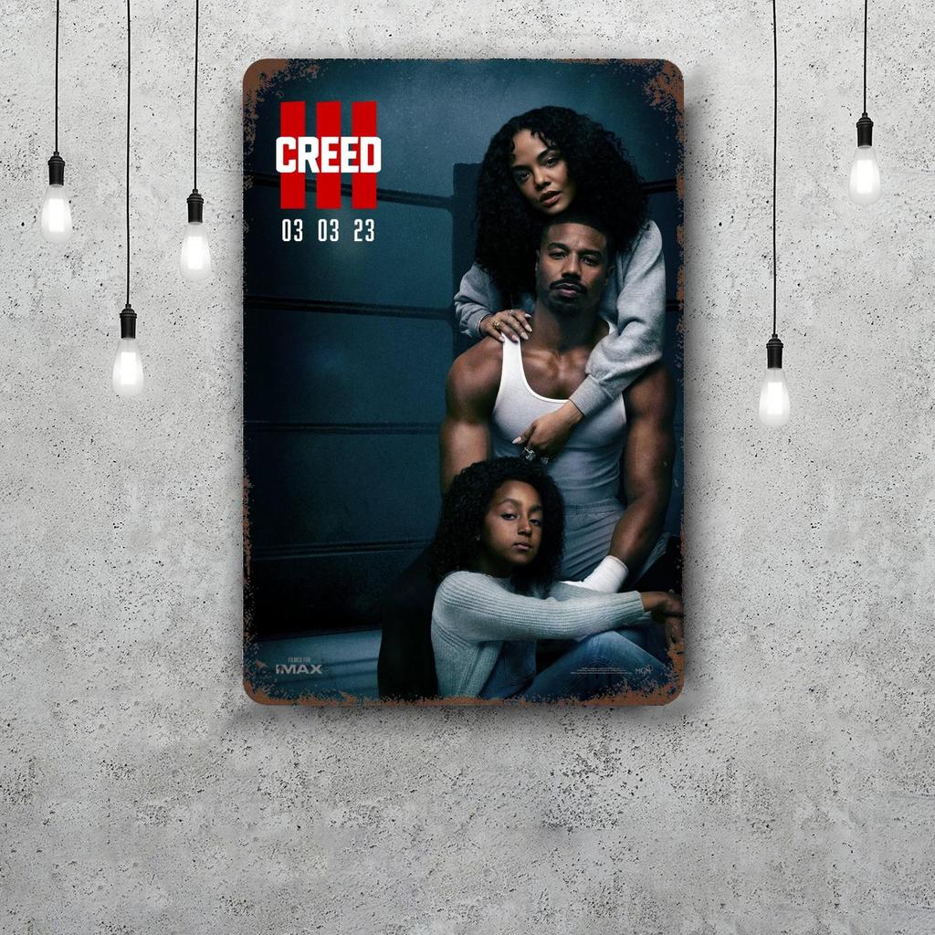 Creed III Creed II Metal Signs wall decor Vintage Tin Signs Captain Metal Poster Decor for Bar Pub Club Wall Decoration