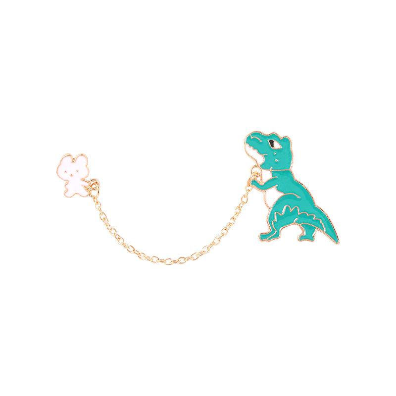 

Brooch Fashionable Alloy Pin With Dinosaur And Shark Design For Chic Wear Everyday XZ4573