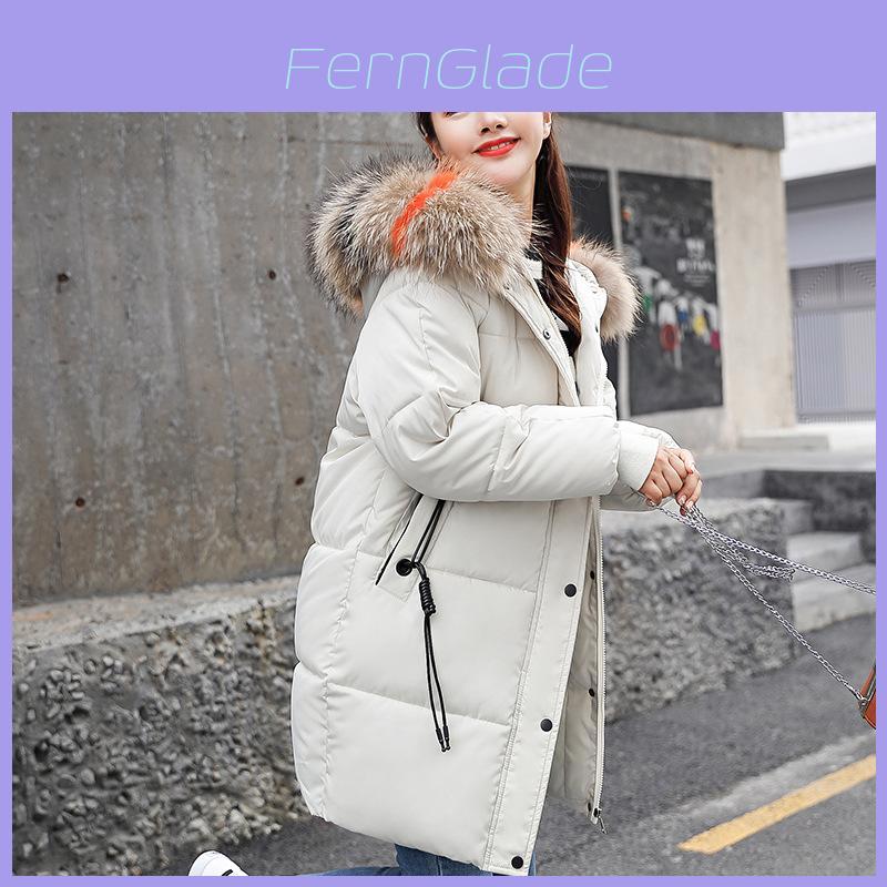 Premium Quality In The Long Section Of Down Cotton Women's Fashion Thickening Casual Wind Coats For All Occasions