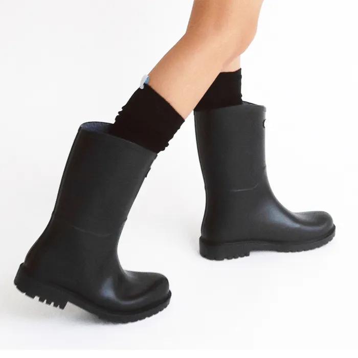LIGHT KNEE SOCKS _ BLACK