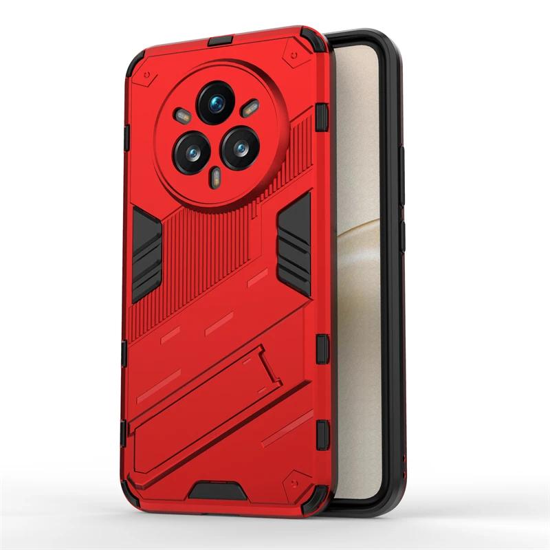 Phone Holder Case For Realme 14 Pro Plus Case Anti-knock Armor Back Cover For Realme 13 Pro Realme 12 Pro Plus Case Cover for Galaxy S24 Plus красный
