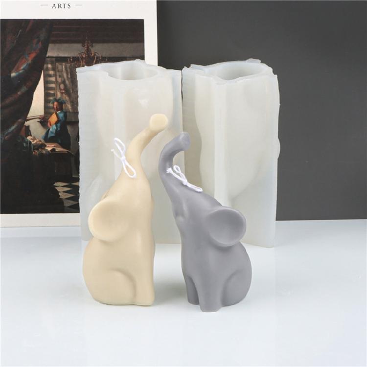 Handmade Ornament Mold Elephant Decor Candle Mold for DIY Soap Decorations