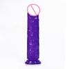 Transparent Crystal Dildo Vibrator - Large Fake Penis Anal Plug for Women