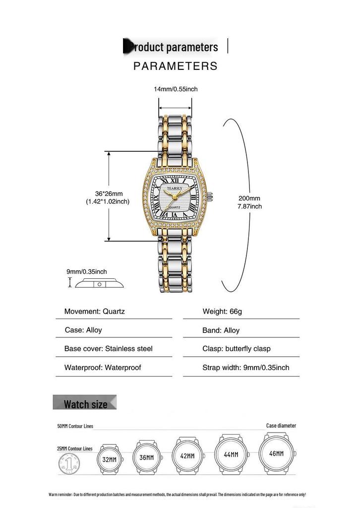 Women's Retro Quartz Watch: Diamond Inlaid, Waterproof & Luminous