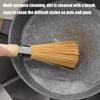Borste för Wok Kök Gjutjärnsgryta Borste Med Hängögla Ergonomisk Stekpanna Skrubbare Köksredskap För Rengöring Kokkärl