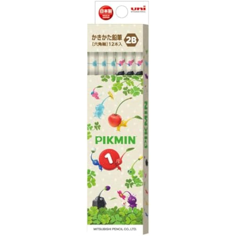 Pikmin [Zestaw Papierniczy] Papierniczy Zestaw 6 Sztuk Mitsubishi Pencil Przygotowanie do Szkoły Stati...