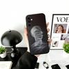 Minimalist Line Art Phone Case Black Silicone Soft For Samsung Galaxy A73,A72,A71,A70,A53,A52,A51