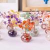1Pcs Natural Mini Crystal Tree Crystal Macadam Reiki Healing Feng Shui Good Luck Money Tree Positive Energy Artificial Bonsai