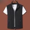 Chaleco multibolsillos para hombre, chaqueta de secado rápido, ropa informal fina para hombre, chaleco de pesca sin mangas.