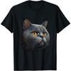 Cute British Shorthair Lover Colorful Art Cat Mom Cat Dad T-Shirt Sweatshirt Hoodie Tank Top V-Neck for Men Women Kids