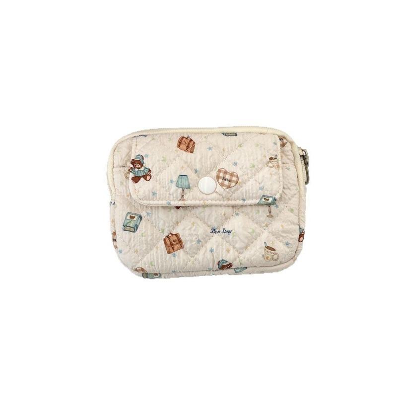 4 Flip card bag Multifunctional ID bag Card bag Change bag Female storage bag Mini female