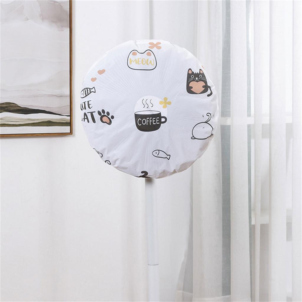 Electric Fan Cover Safety Protective Waterproof Dust Proof Round Fan Cover Anti-pollution Anti Pinch Hand Fan Dust Cover
