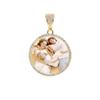 Hip Hop Jewelry Bling CZ Memorial Picture Frames Necklace Personalization Photo Custom 26/35/45/68.5MM Circle Medallions Pendant