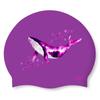 Eseudisebeun Silicone Swim Cap Dreaming Whale-Purple