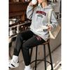 Brooklyn New York Usa Printed Y2K Women'S Hoody Set Multicolor Pocket Hoodie  Loose Korean Pants