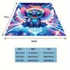 1pc Stitch Printing Blanket Soft, All Season Throw for Office Blanket, Personalized Gift with Adorable Cartoon Design