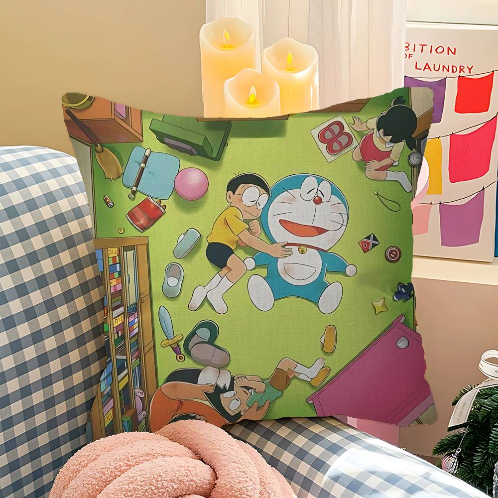 Anime D-Doraemon Pillow Anime Pillow Sofa Bed Head Pillow Cover Cushion Cover 45X45 Cm Fashion