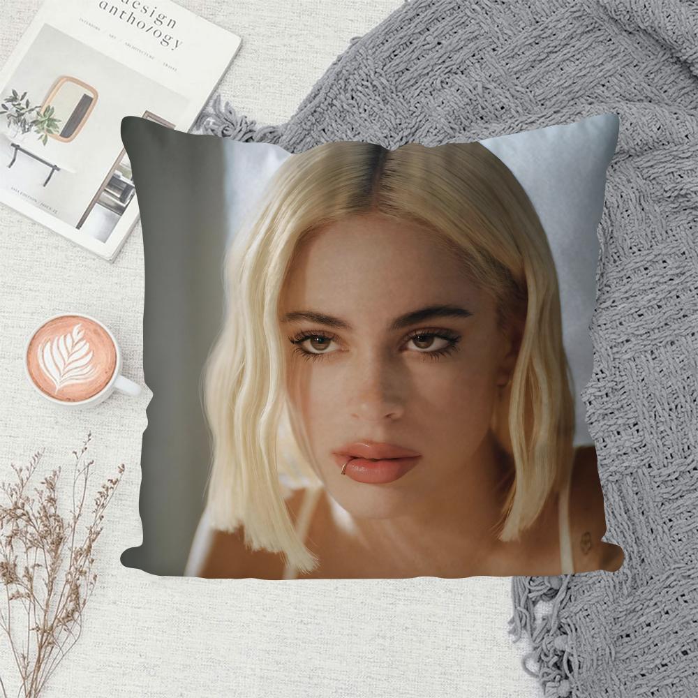 1PC Singer Martina Stoessel TINI Pillow Case Sofa Decorative Home Double-sided Printing Short Plush Cute Cushion Cover