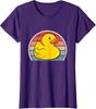 Cute Rubber Duck Vintage Rubber Duckie Retro Ladies' Crewneck T-Shirt