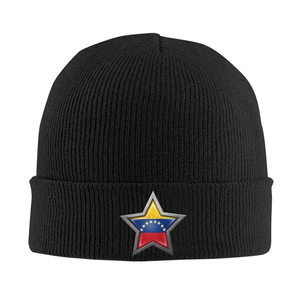 Venezuela Flag Venezuelan Knitted Caps for Women Unisex Skullies Beanies Winter Hats Acrylic Warm Melon Cap