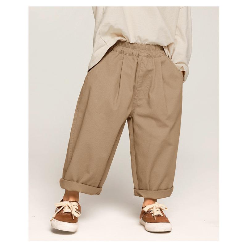Pantaloni Harem Lunghi Casual Colore Unico Stile Coreano per Bambini Ragazzi