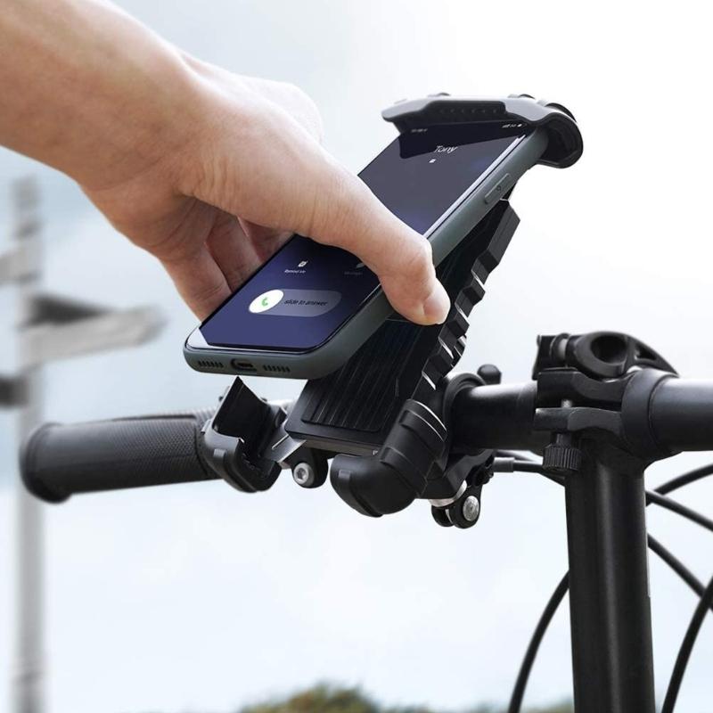 Secure Handlebar Mounting Clamp with 17mm Ball Head Adapter Suitable for Bike Motorcycle Action Camera and Phone Holders