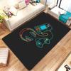 Tapete Geométrico com Padrão de Controle para Gaming Esports para Quarto de Meninos Tapete Grande para Sala de Estar Decoração de Casa Tapete